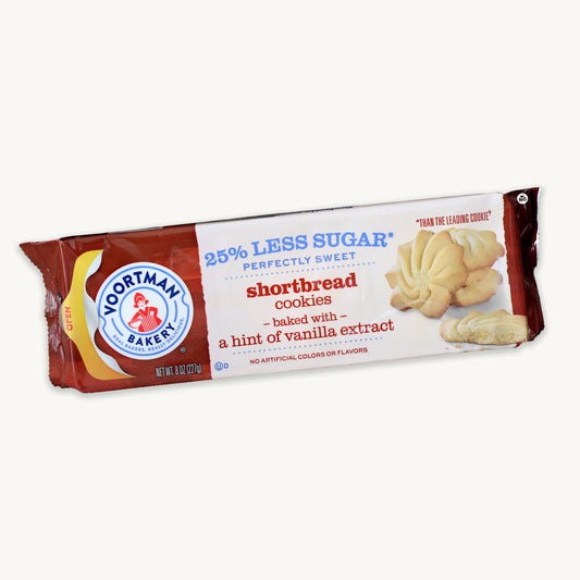 Voortman 25% Less Sugar Shortbread Cookies 8oz