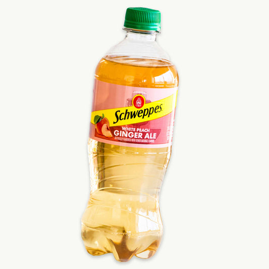 Schweppes White Peach Ginger Ale 20oz