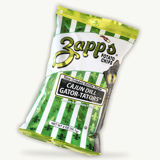 Zapp's Cajun Dill Gator Tators Kettle Potato Chips 2oz