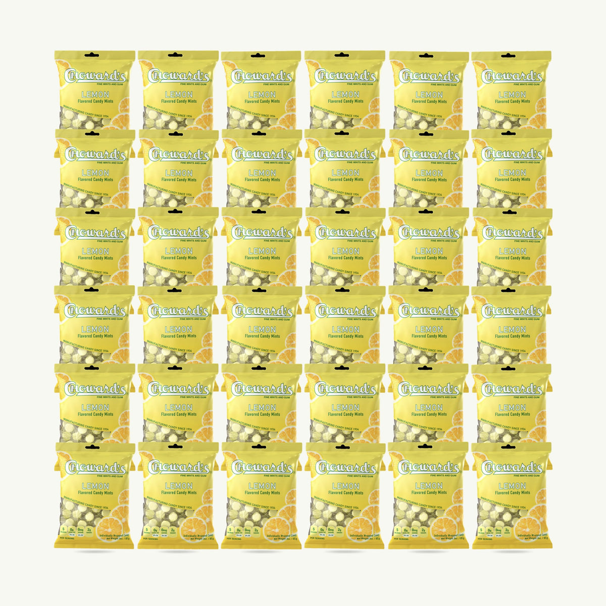 Choward's Lemon Flavored Candy Mints 3oz