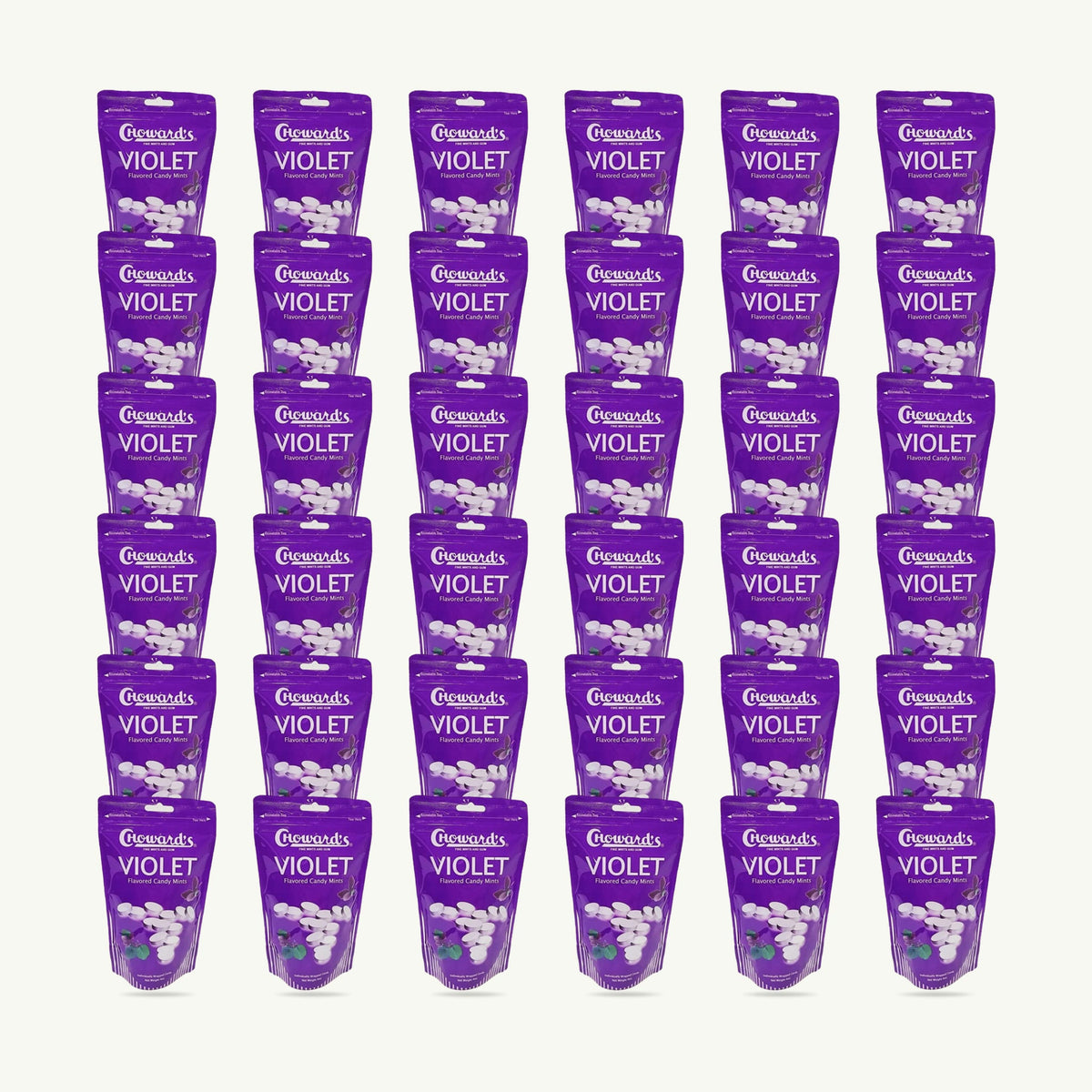 Choward's Violet Flavored Candy Mints 4oz — 36-pack