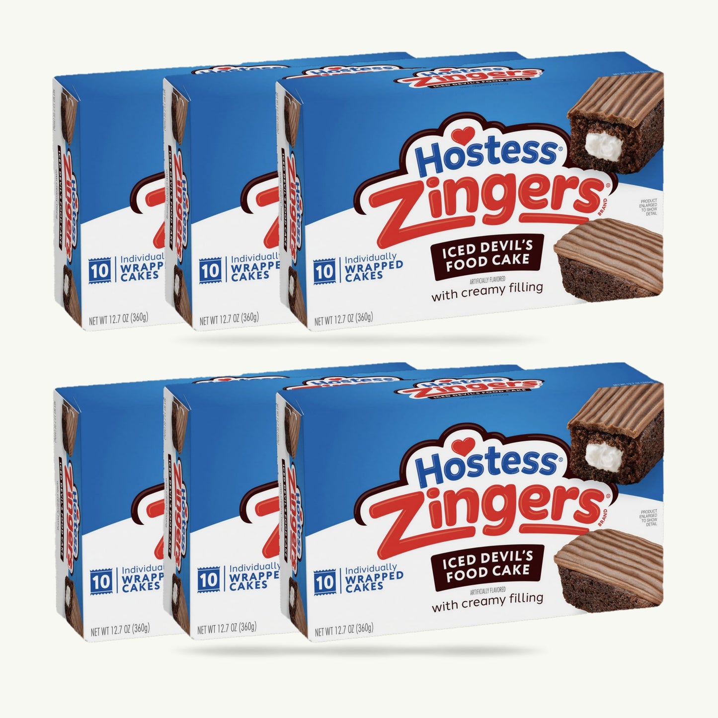 Hostess Chocolate Zingers Iced Devil's Food Cake 12.7oz 10ct