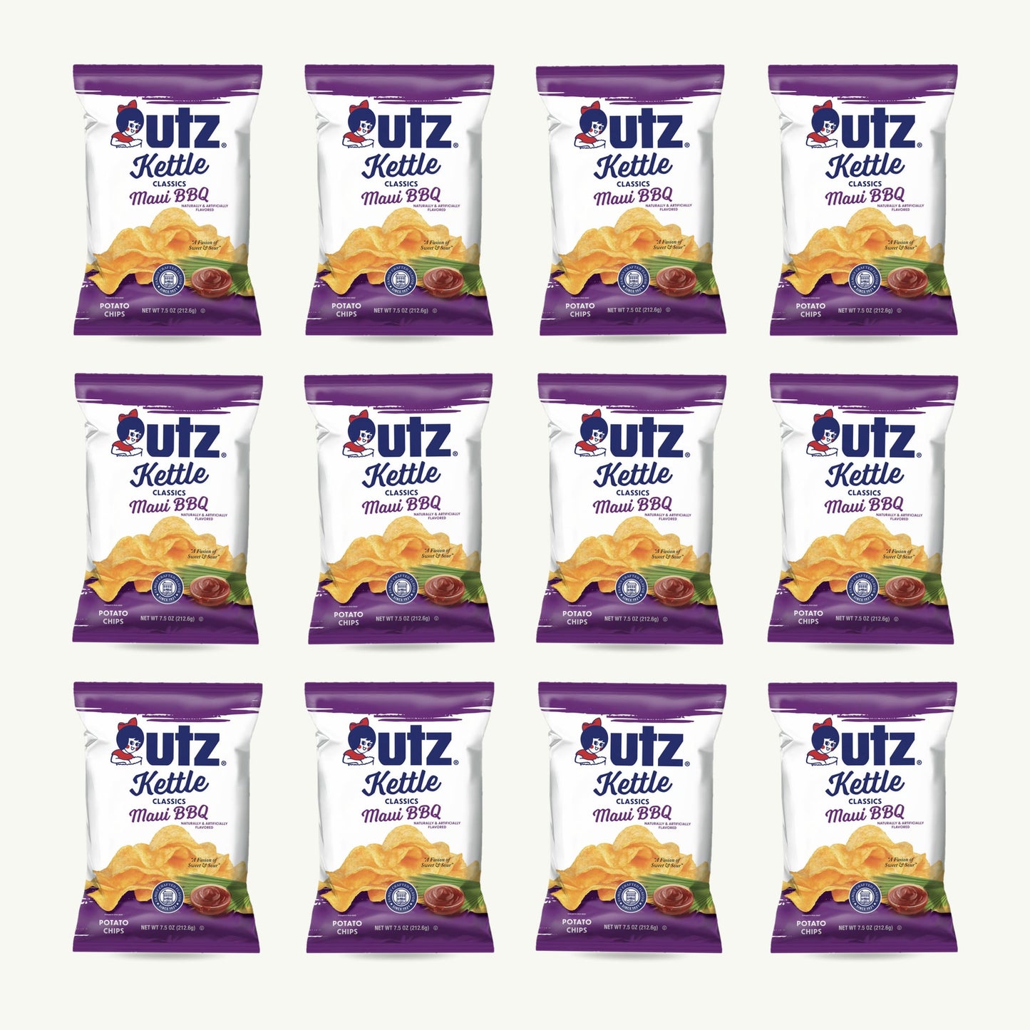 Utz Maui BBQ Kettle Potato Chips 7.5oz