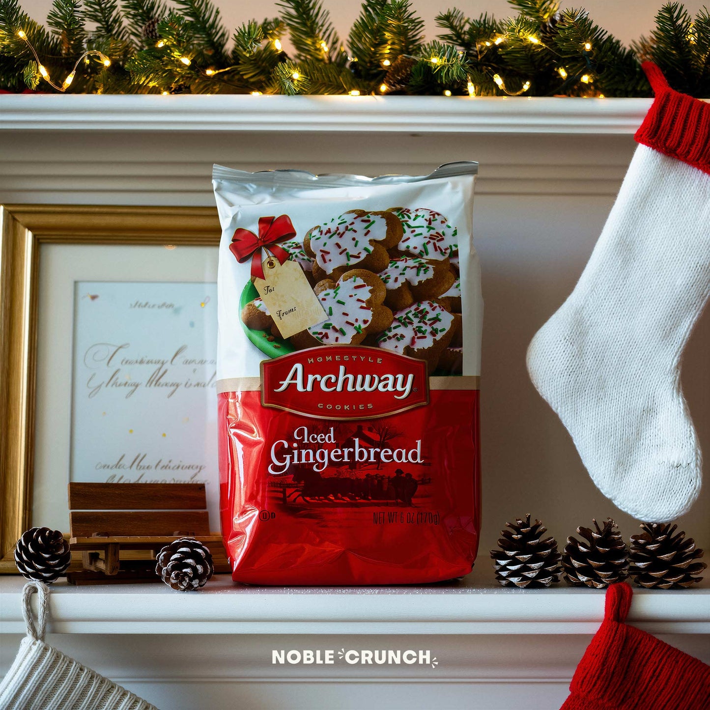 Archway Christmas Holiday Iced Gingerbread Cookies 6oz