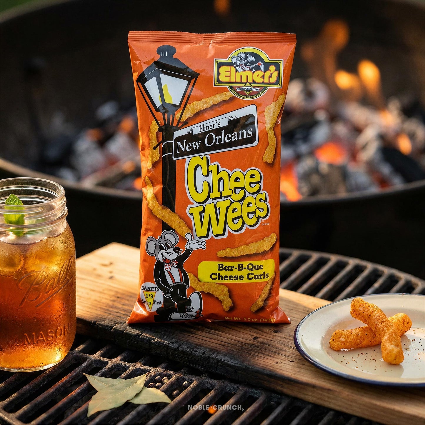 Elmer's Chee Wees BBQ Cheese Curls 5oz