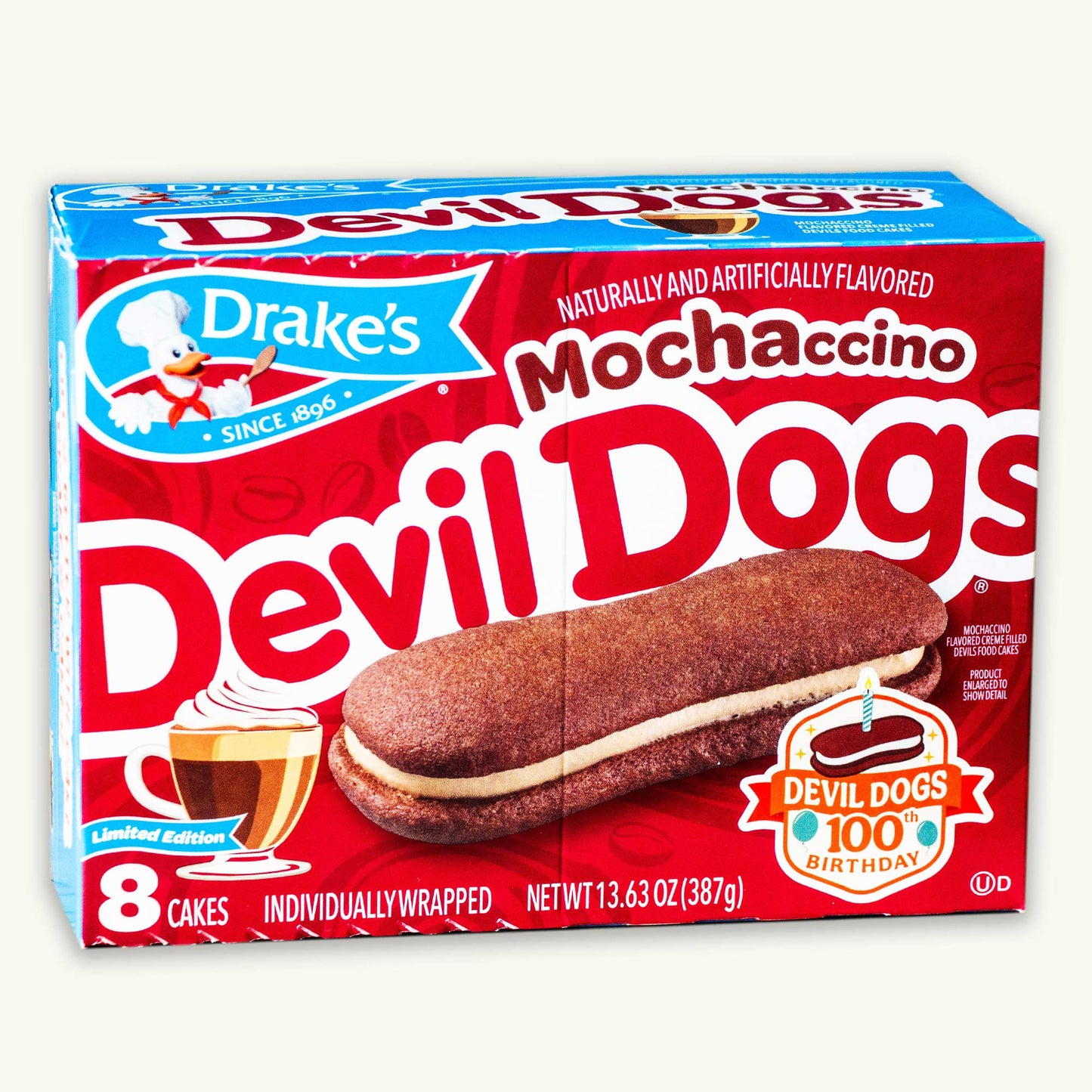 Drake's Devil Dogs Mochaccino 8ct 13.63oz