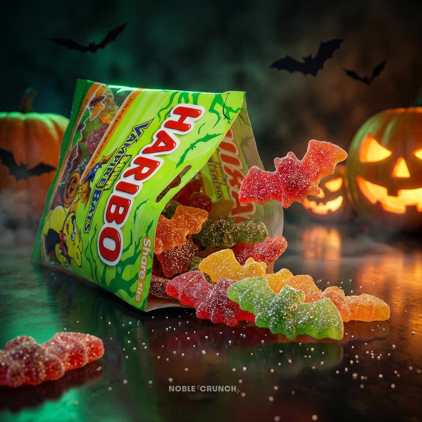 Haribo Sour Vampire Bats Gummy Candy 4oz