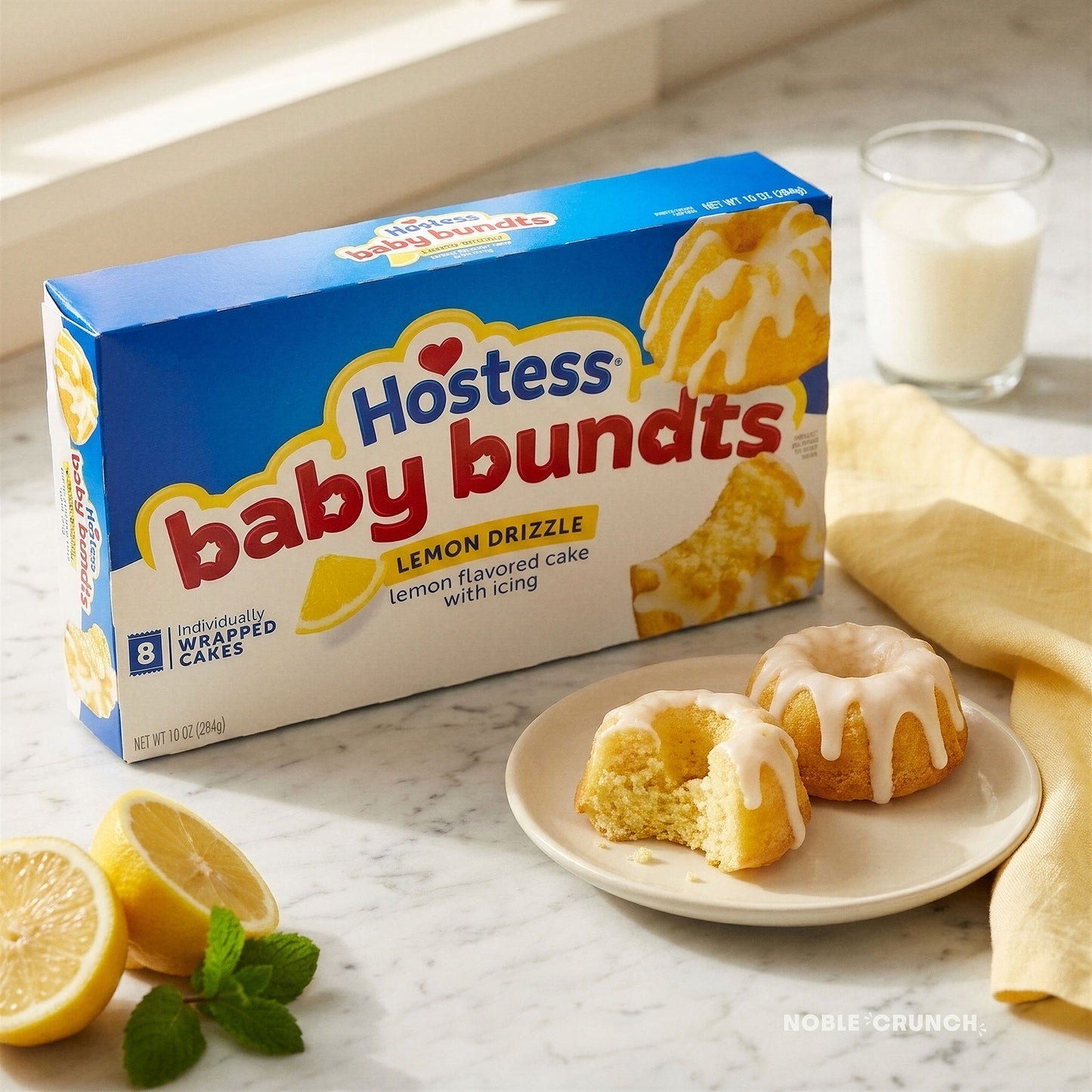 Hostess Lemon Drizzle Baby Bundts Cakes 10oz