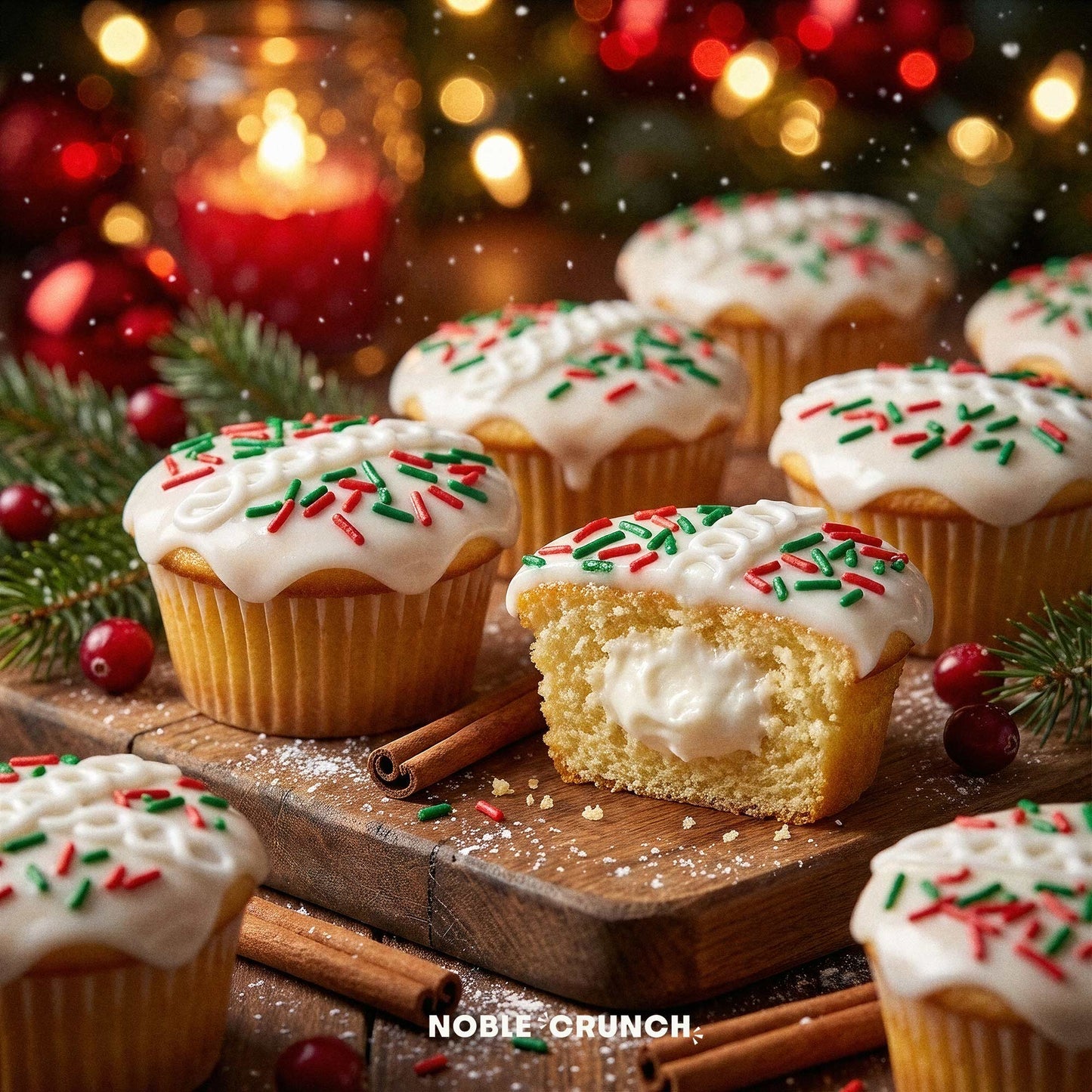 Hostess Holiday Christmas Vanilla Cupcakes Limited Edition 11.57oz 8ct