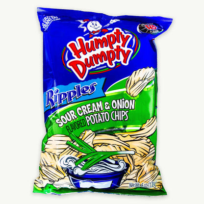 Humpty Dumpty Ripples Sour Cream Onion Potato Chips 6oz