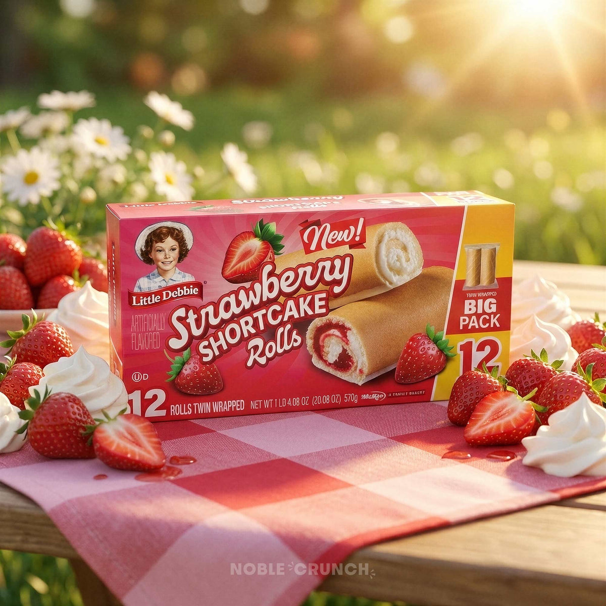 Log Roll Raspberry Shortcake Little Debbie Strawberry Shortcake Rolls 20.08oz, Big Pack, Twin Rolls ...