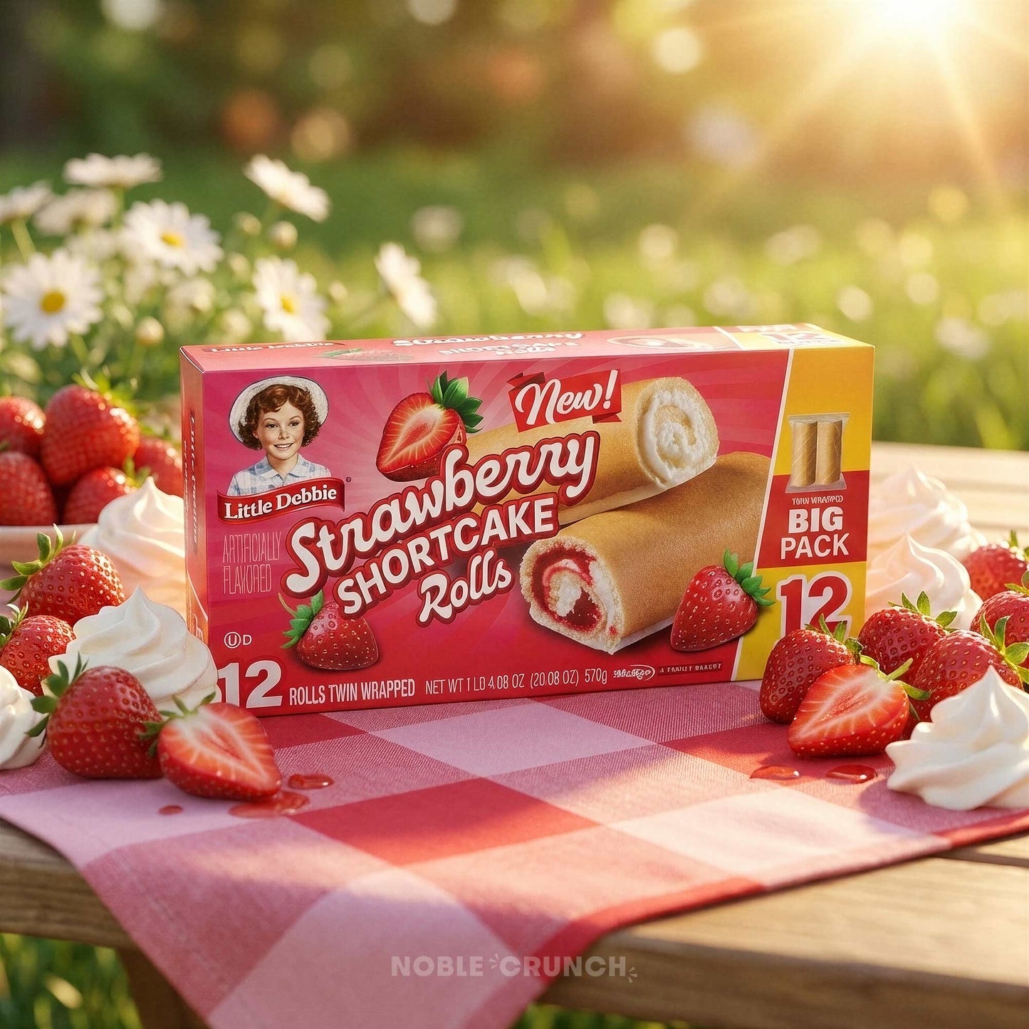 Little Debbie Strawberry Shortcake Rolls 20.08oz, Twin Rolls 12ct