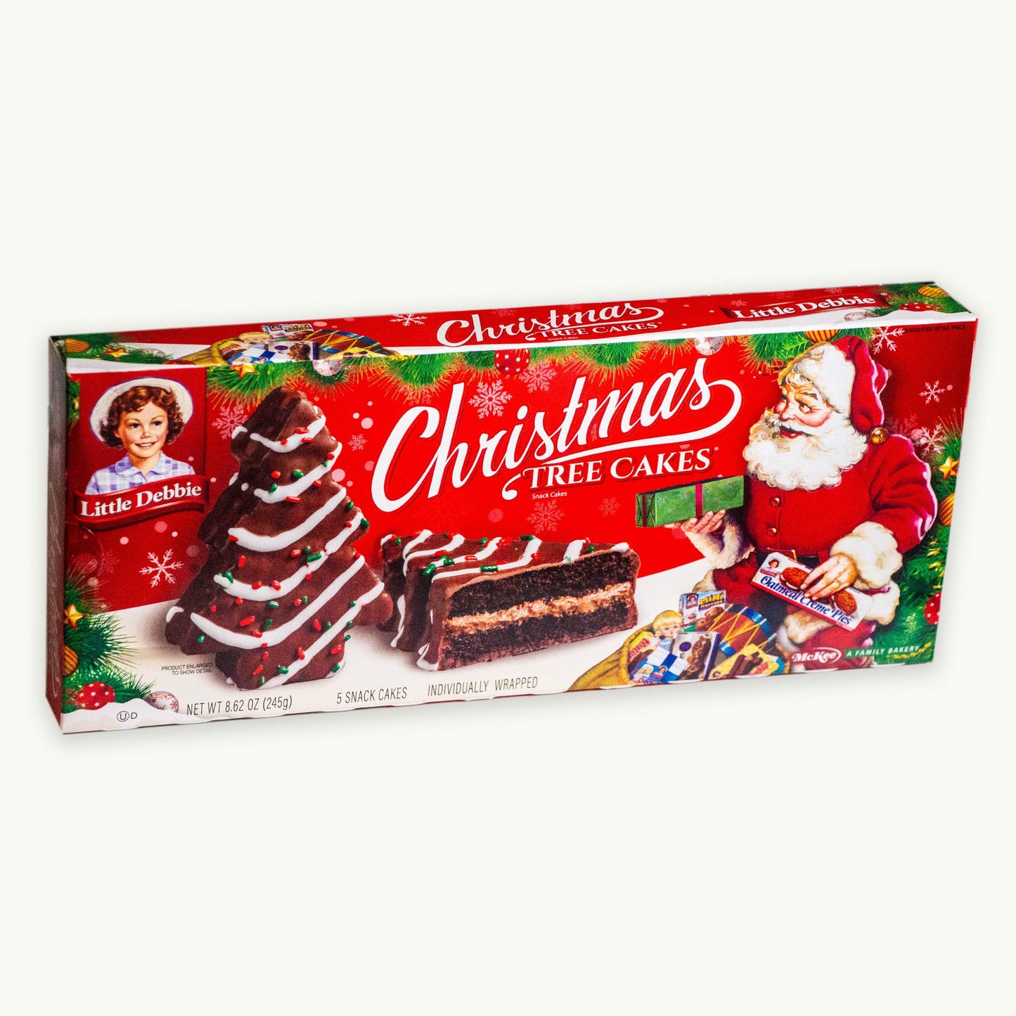 Little Debbie Chocolate Christmas Tree Cakes  5ct 8.62oz