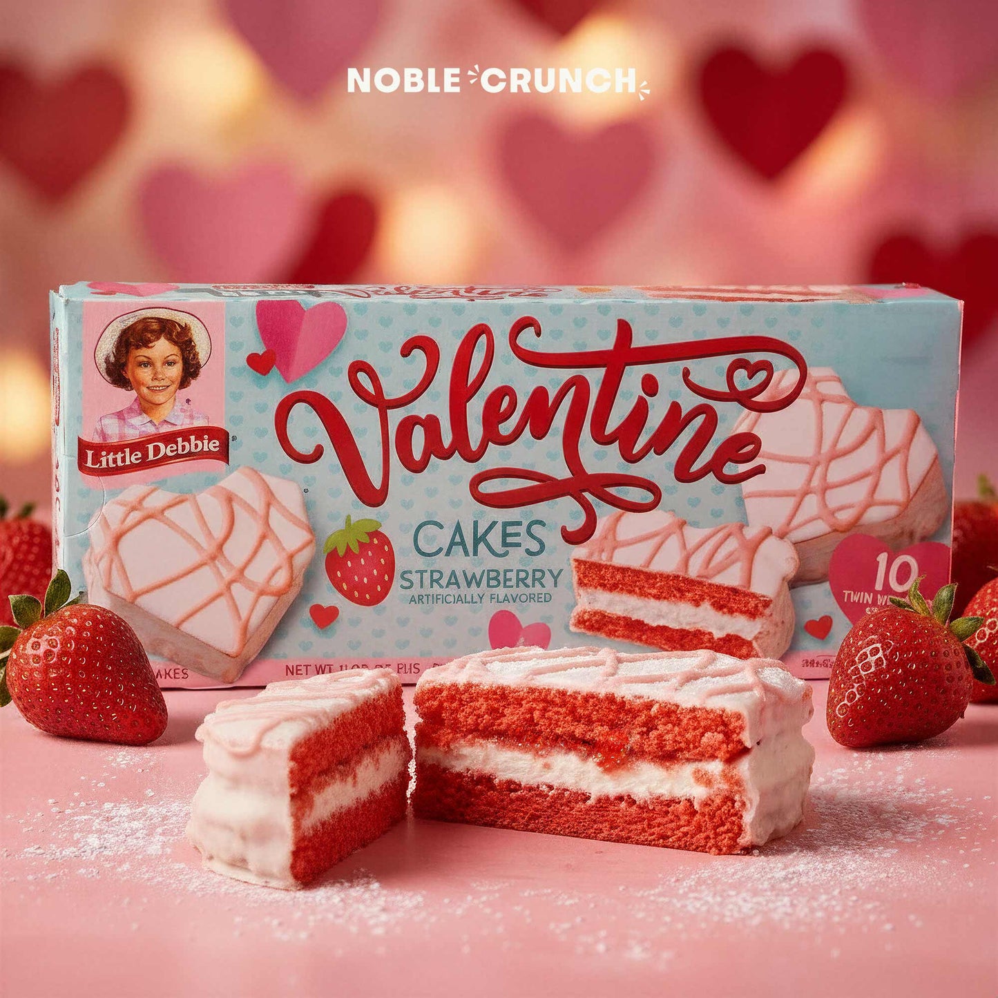 Little Debbie Valentine Snack Cake & Sweet Treat Variety Bundle 6 Packs