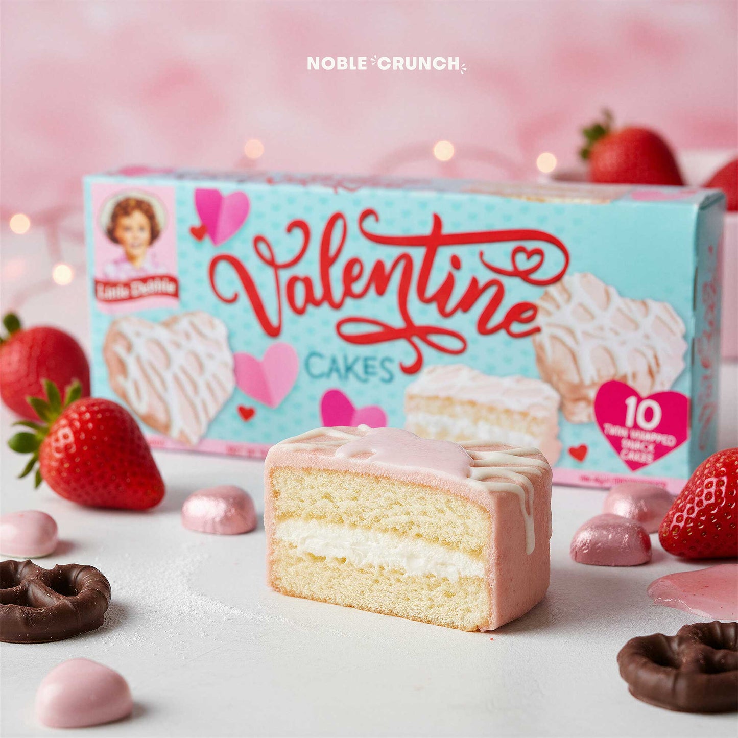 Little Debbie Valentine Snack Cake & Sweet Treat Variety Bundle 6 Packs