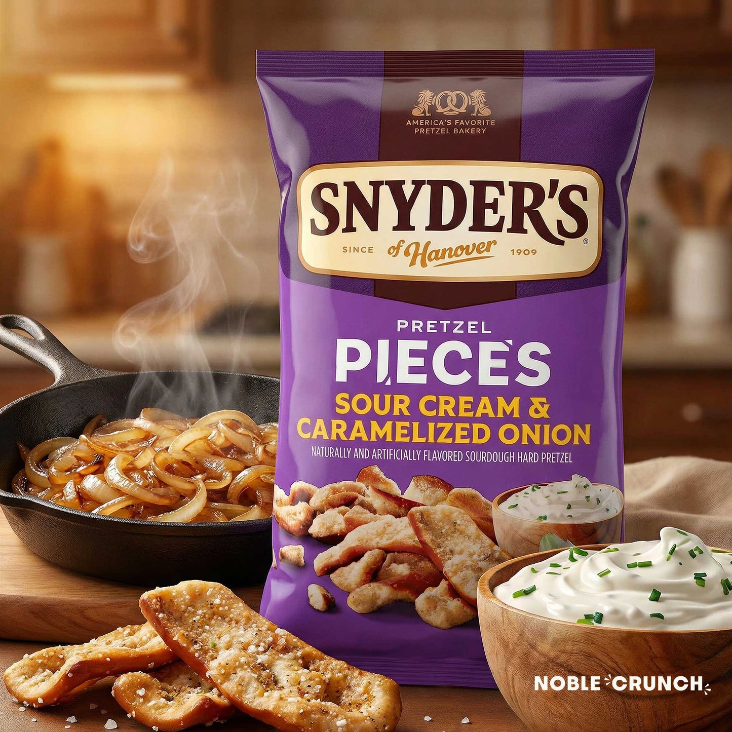 Snyder's Pieces Sour Cream Caramelized Onion 11.25oz