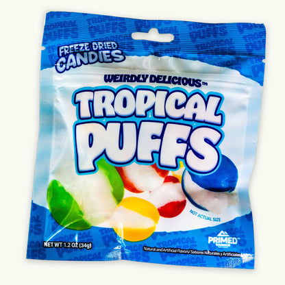 Primed Warrior Tropical Puffs Freeze Dried Candy 1.2oz