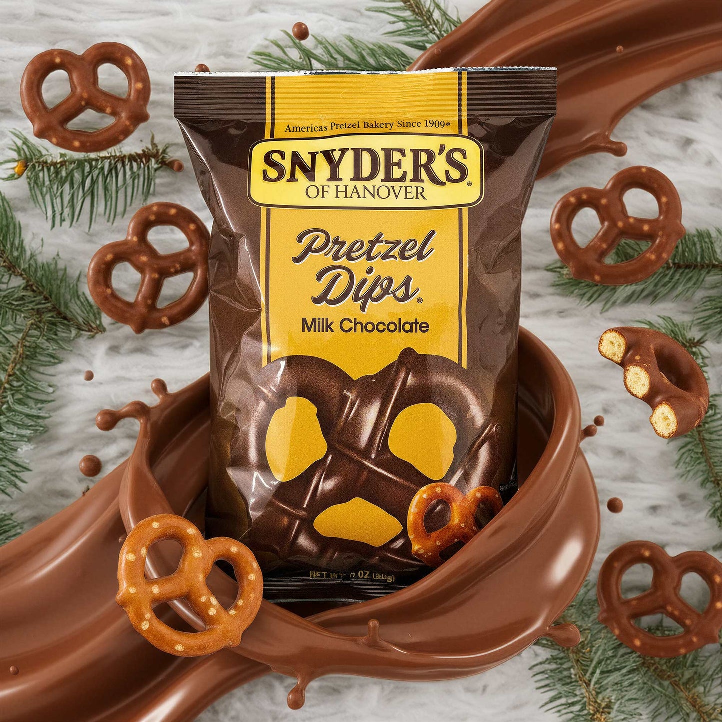 Snyder's Christmas  Milk Chocolate Pretzel Dips 6oz