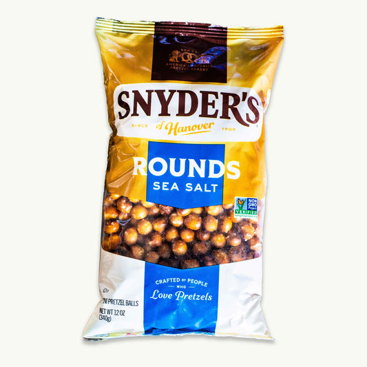 Snyder's Pretzel Sea Salt Rounds 12oz