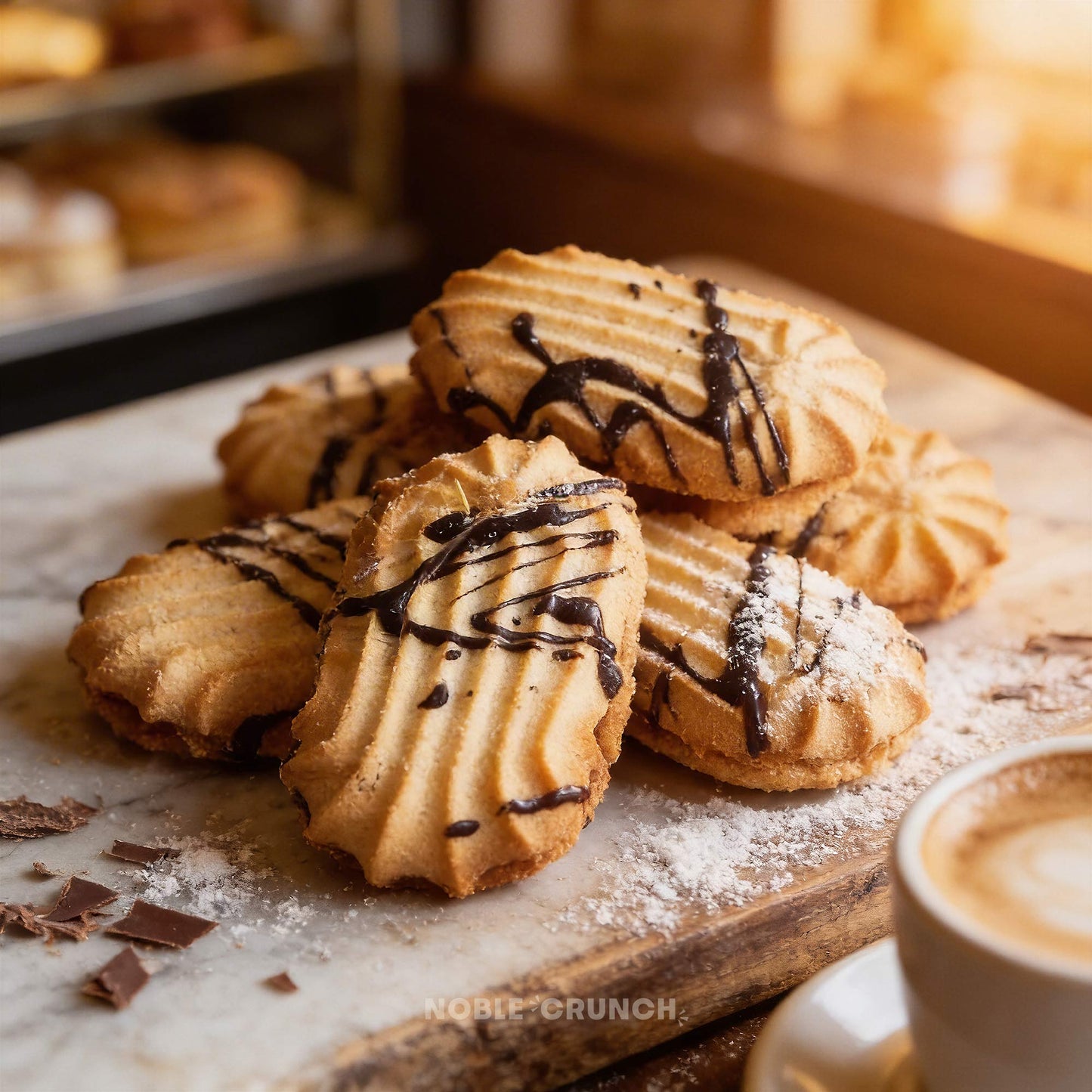 Uncle Enzo's Italian Chocolate Drizzled Butter Cookies 14oz