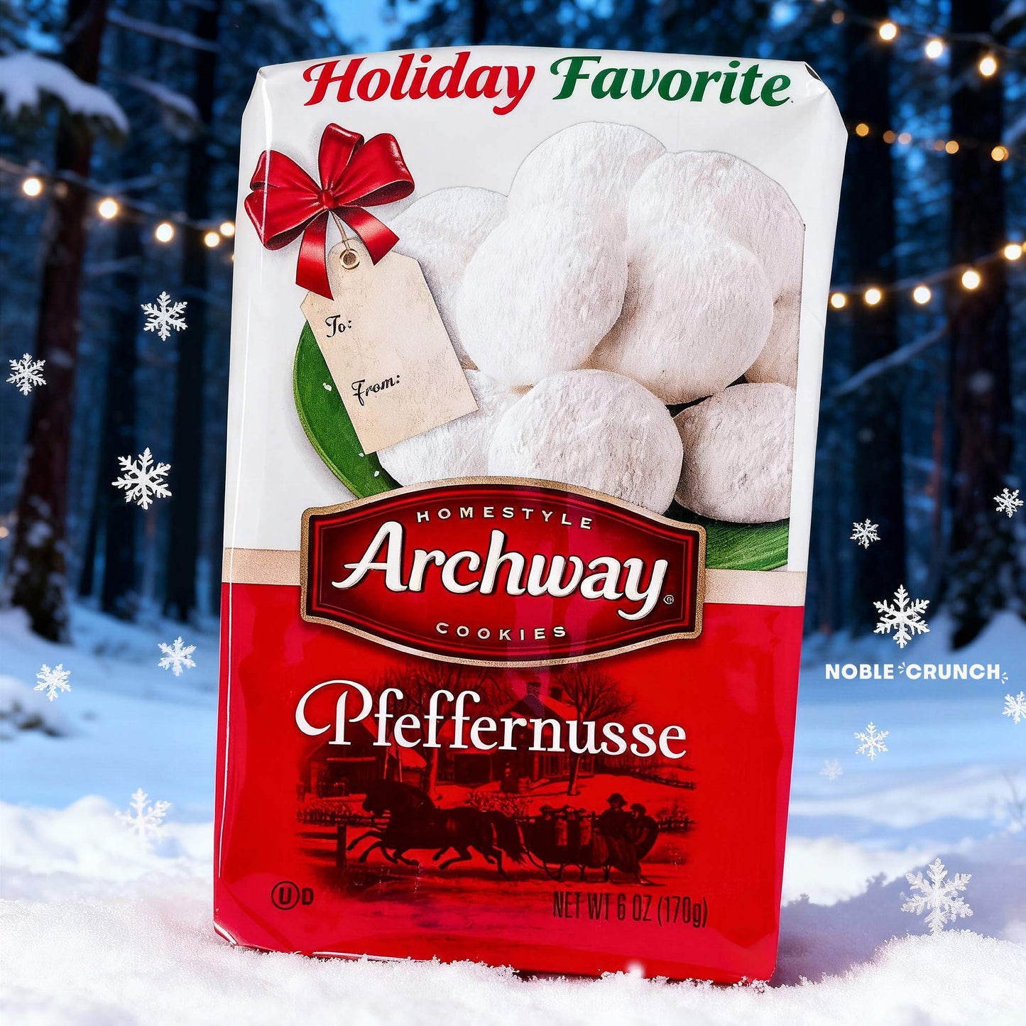 Archway Christmas Holiday Pfeffernusse Cookies 6oz