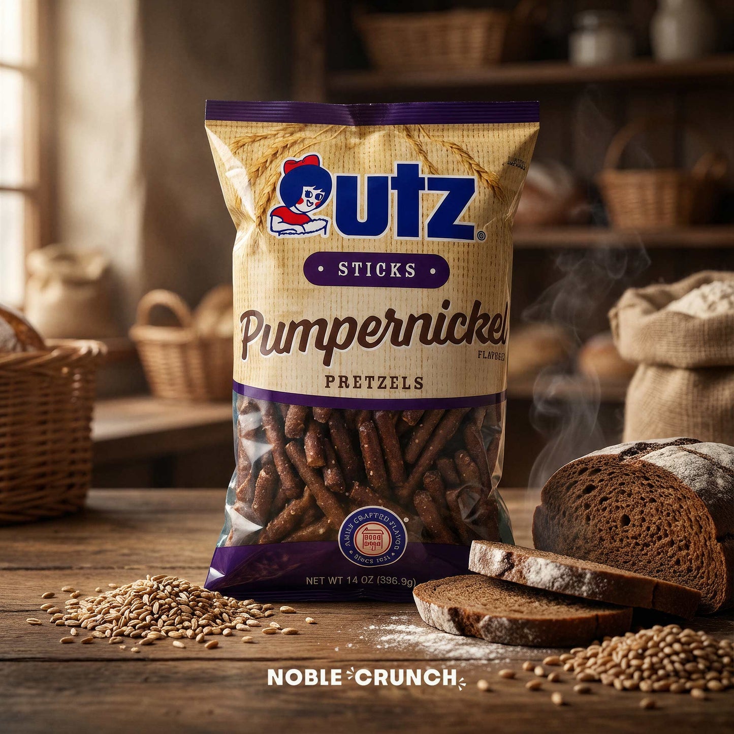 Utz Pumpernickel Pretzels 14oz