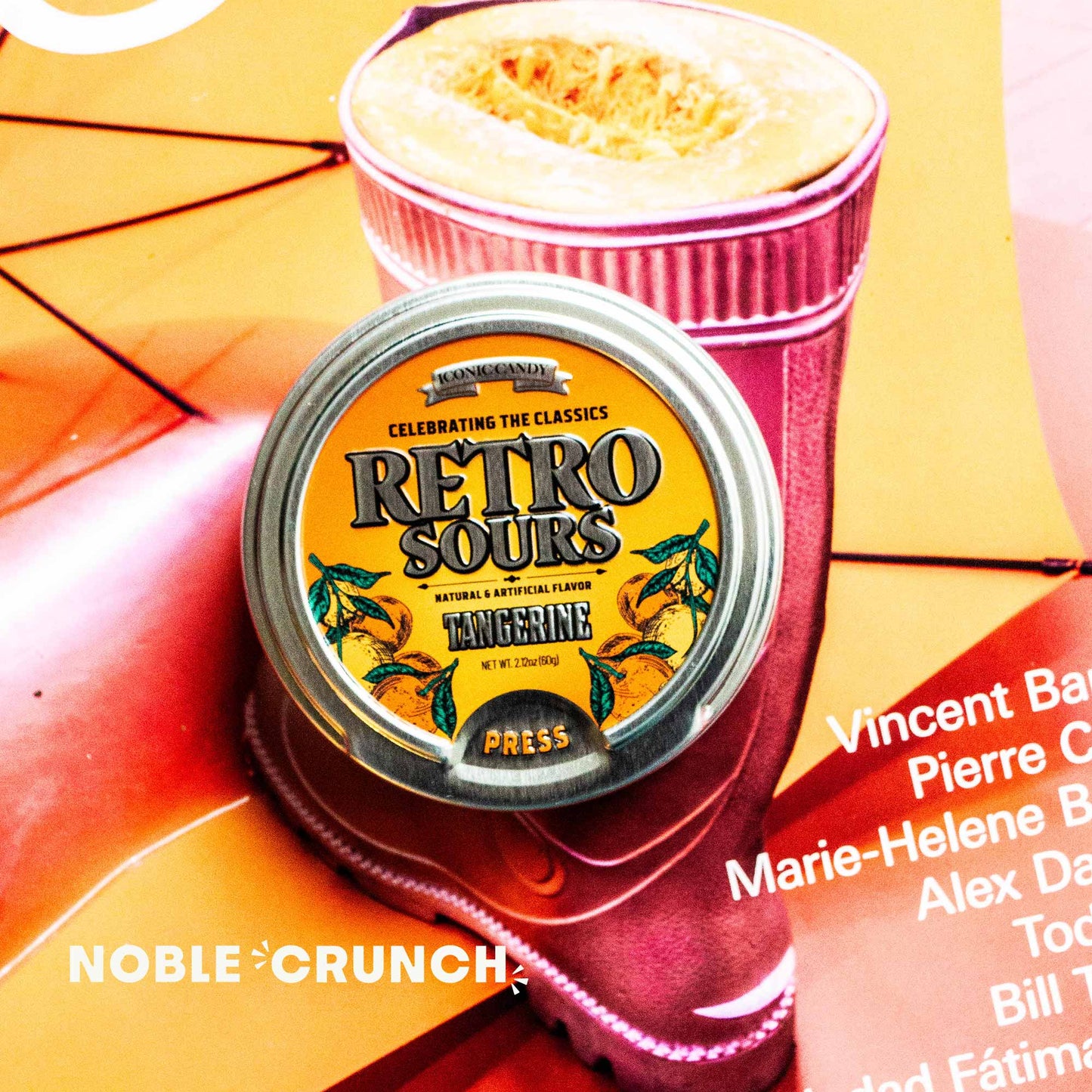 Retro Sours Tangerine Candy 2.12oz