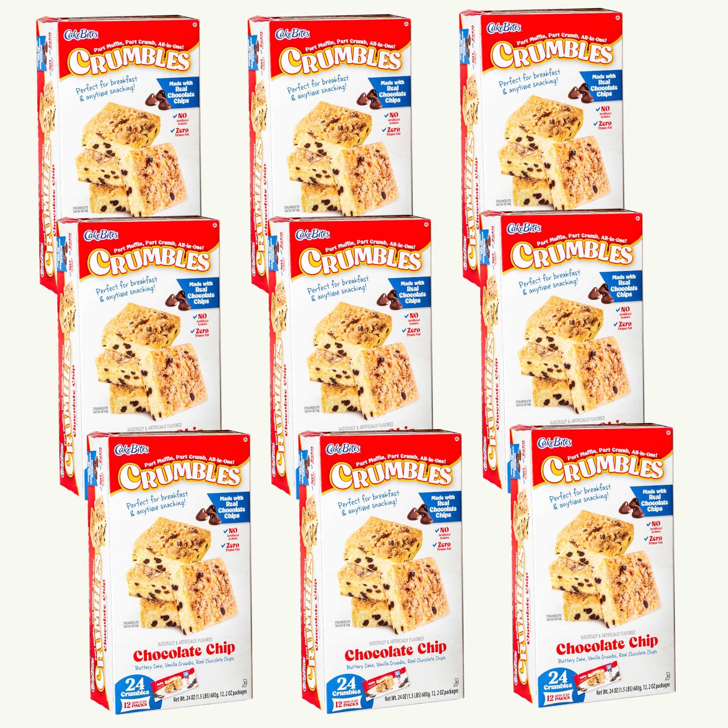 Cakebites Crumbles Chocolate Chip 2oz