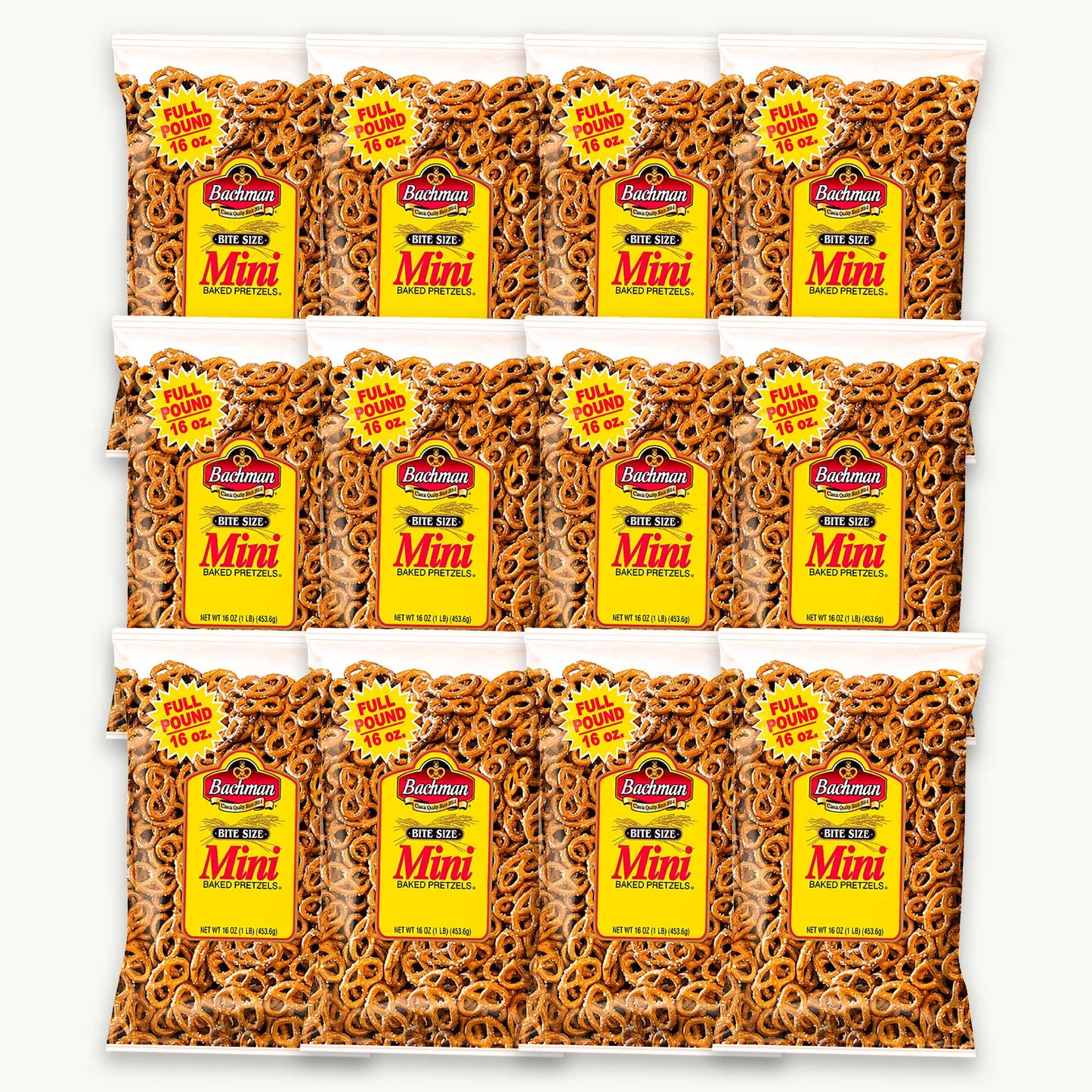 Bachman Bite Size Mini Baked Pretzels 16oz