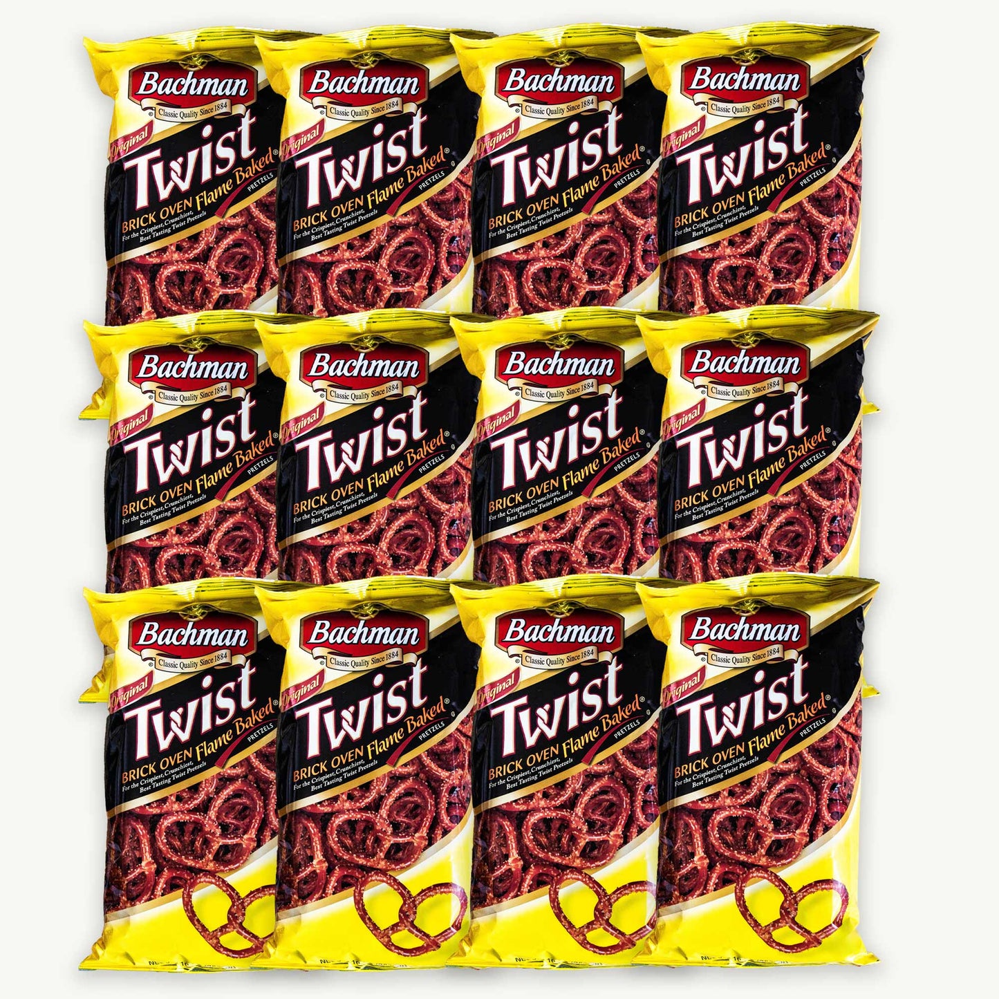 Bachman Original Twist Brick Oven Flame Baked Pretzels 10oz