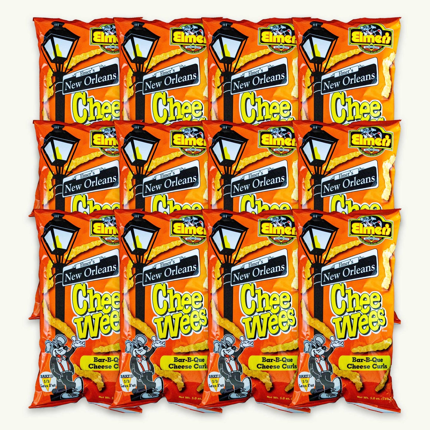 Elmer's Chee Wees BBQ Cheese Curls 5oz