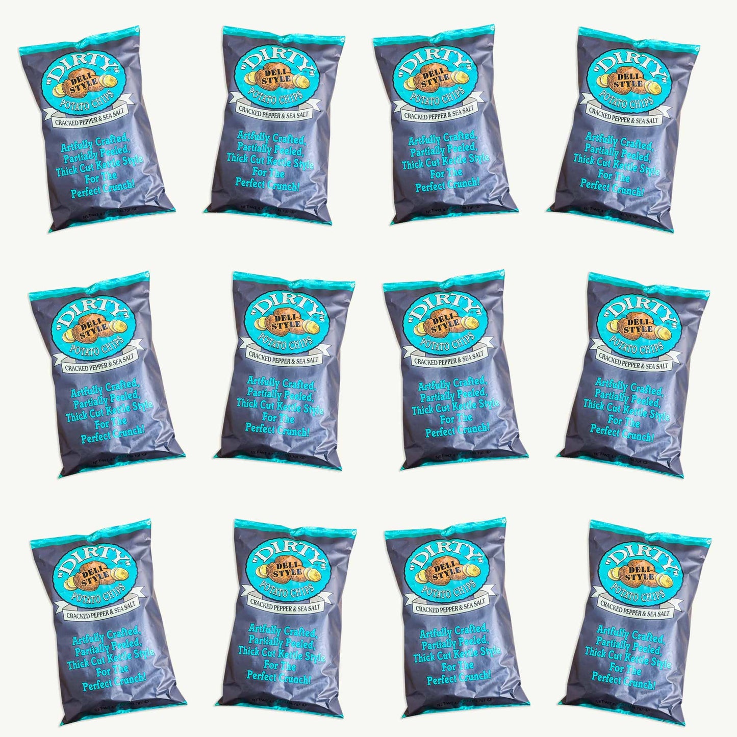 Dirty Cracked Pepper Sea Salt  Kettle Potato Chips 4.75oz