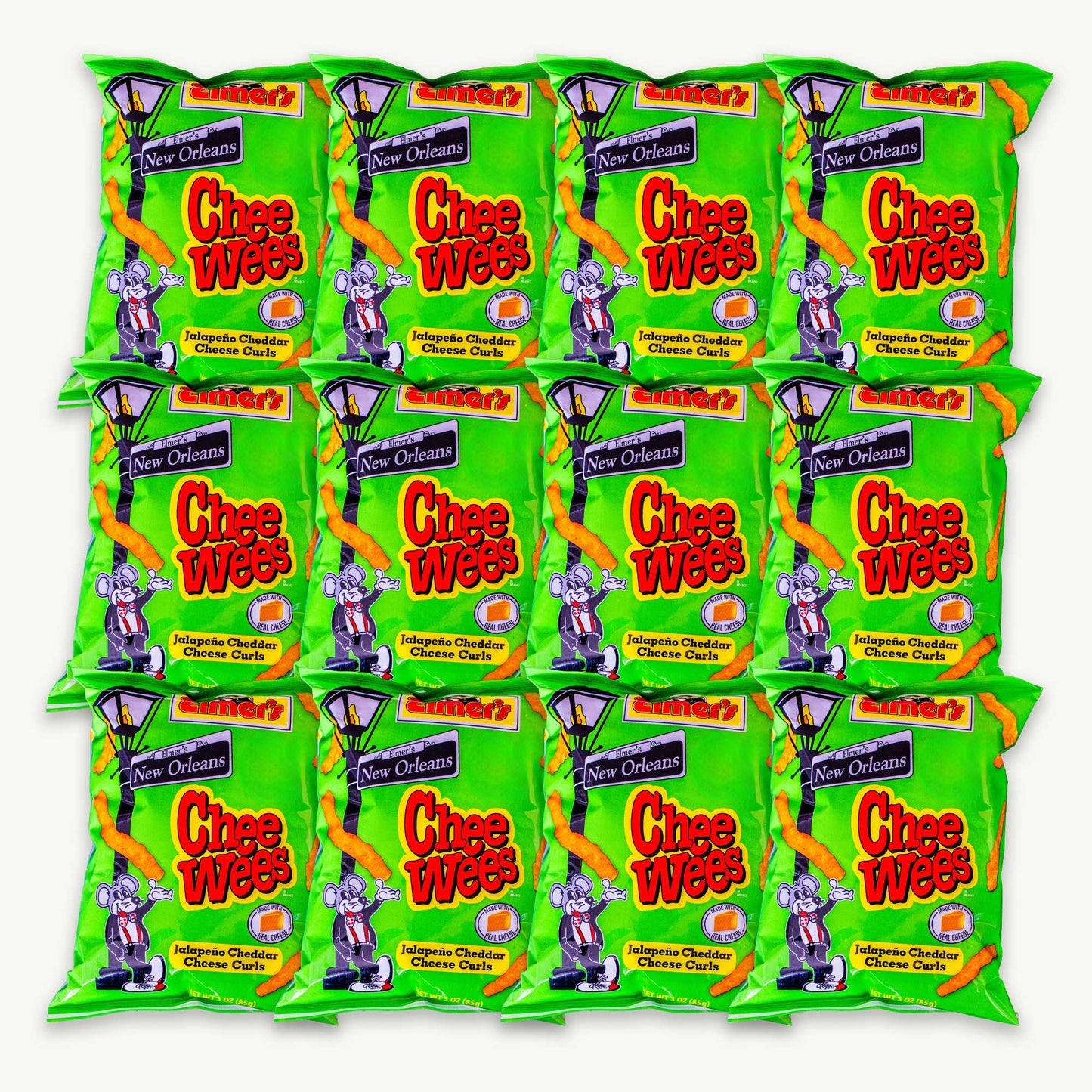 Elmer's Chee Wees Jalapeno Cheddar Cheese Curls 3oz