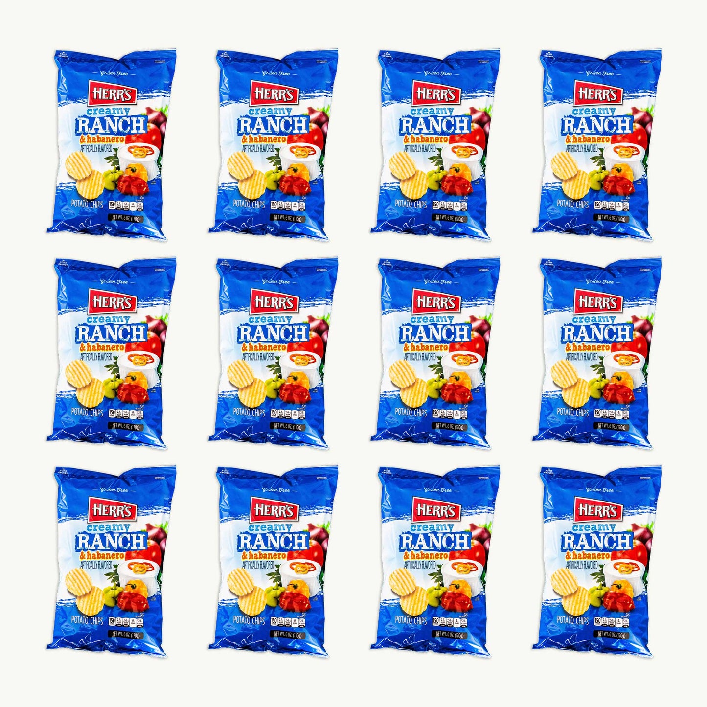 Herr's Creamy Ranch Habanero Potato Chips 6oz