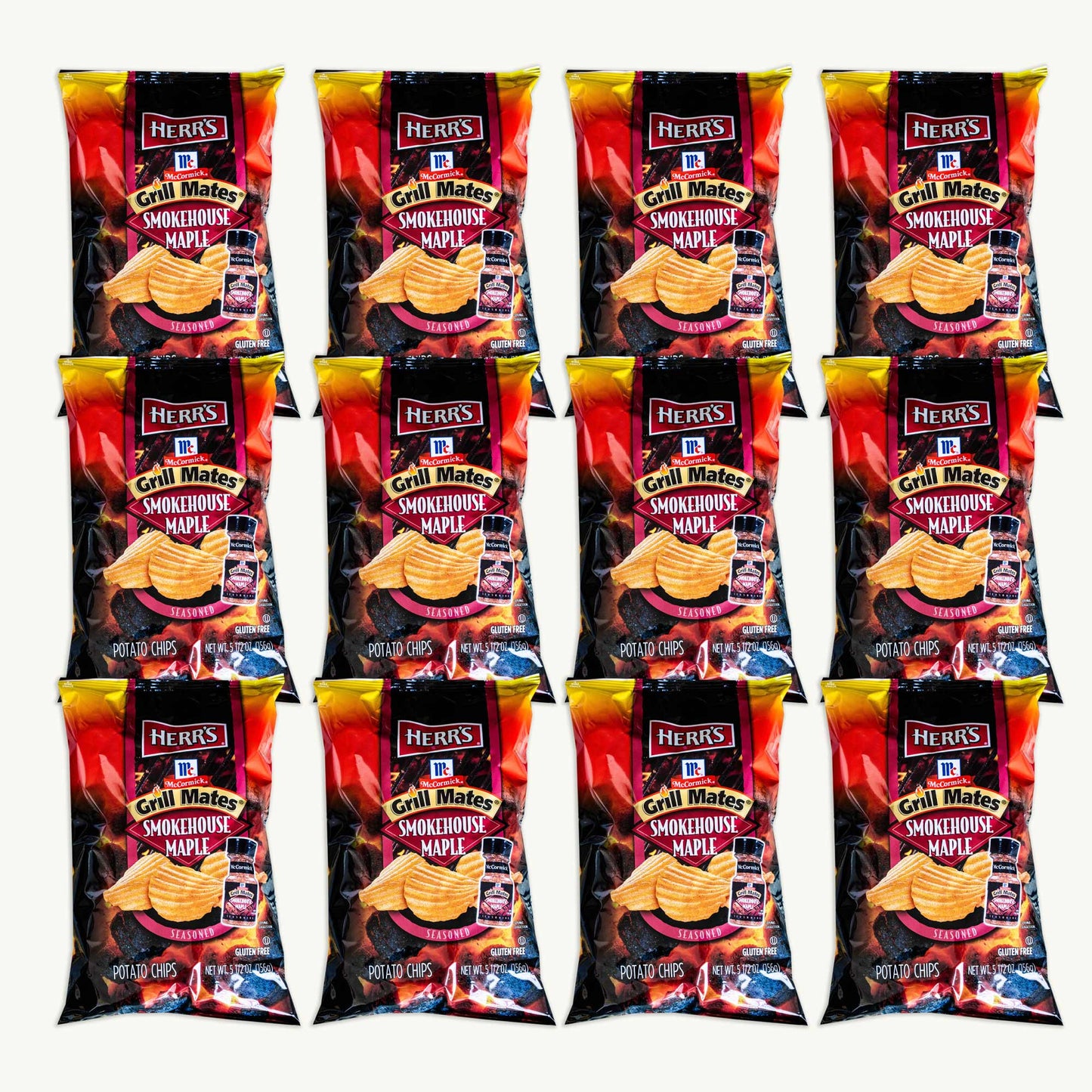 Herr's McCormick Grill Mates Smokehouse Maple Potato Chips 5.5oz