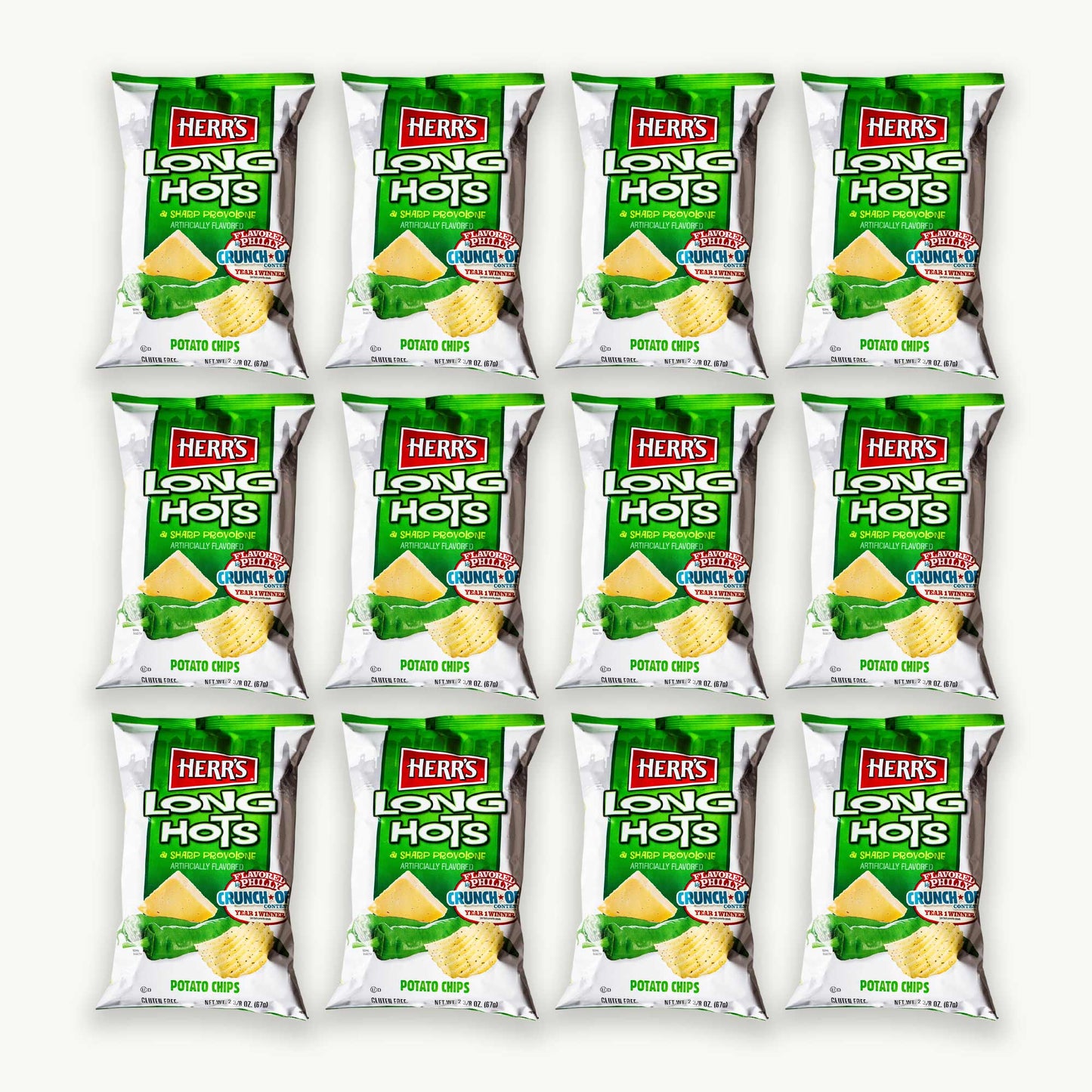 Herr's Long Shots Sharp Provolone Potato Chips 2.37oz