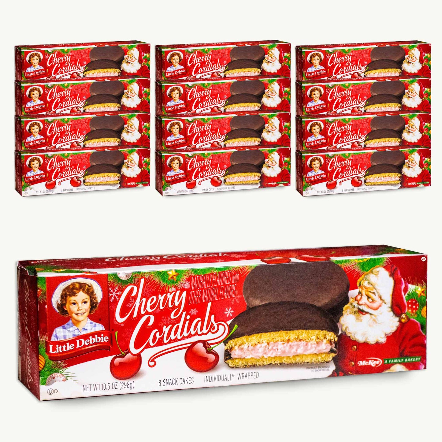 Little Debbie Christmas Cherry Cordials 8ct 10.5oz