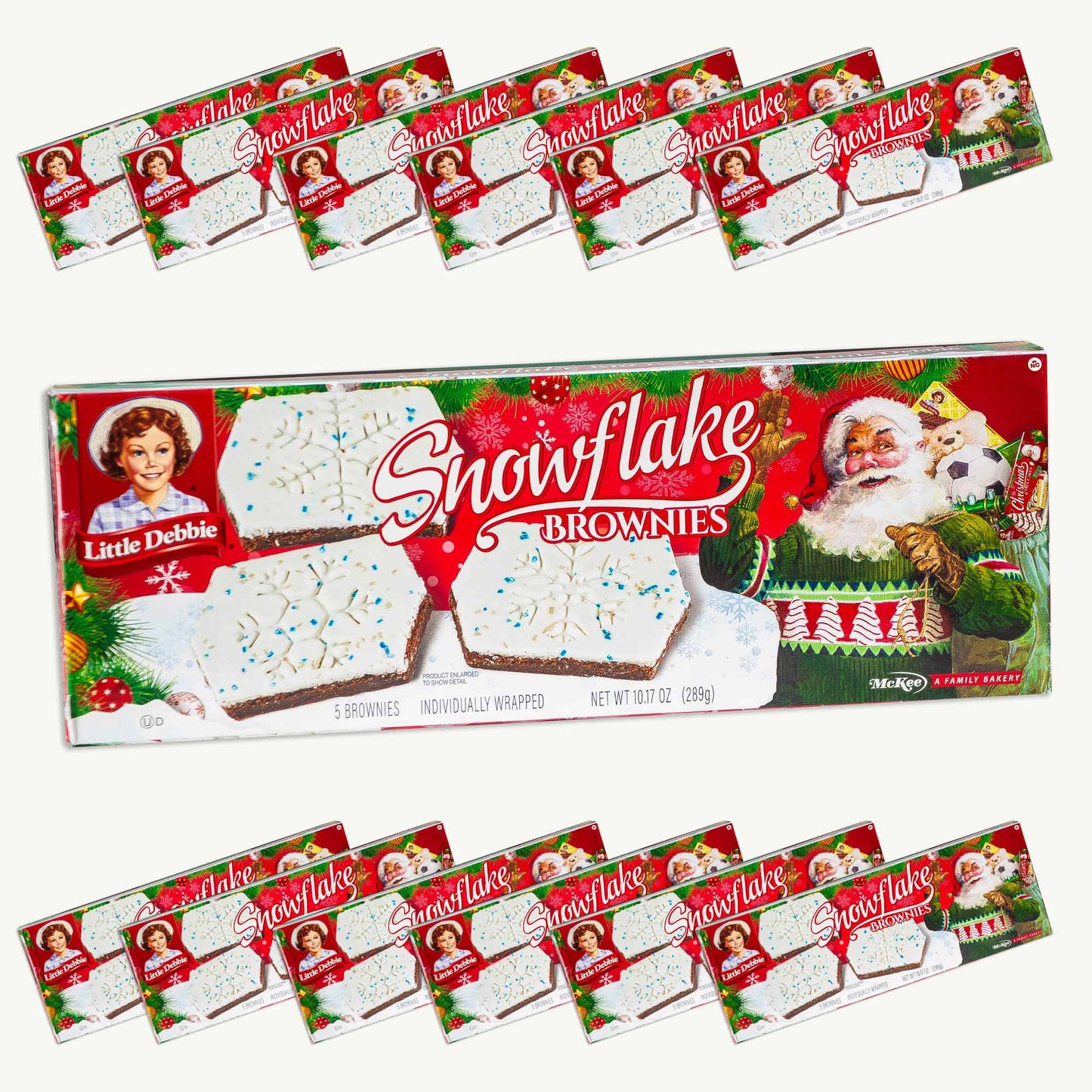 Little Debbie Christmas Snowflake Brownies 5ct 10.17oz