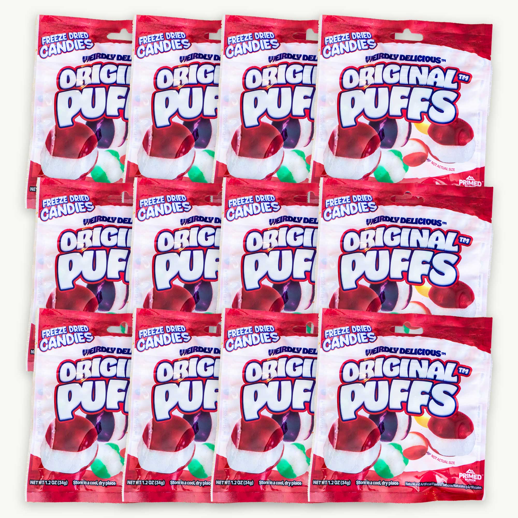 Primed Warrior Original Puffs Freeze Dried Candy 1.2oz – Noble Crunch