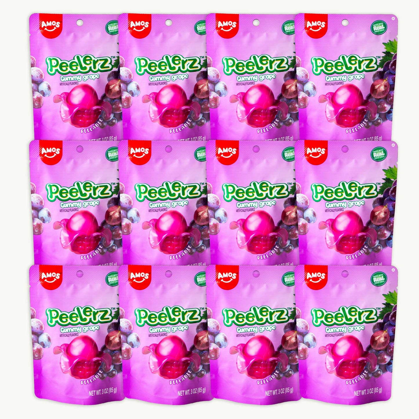 Peelerz Grape Peelable Gummy Candy 3oz