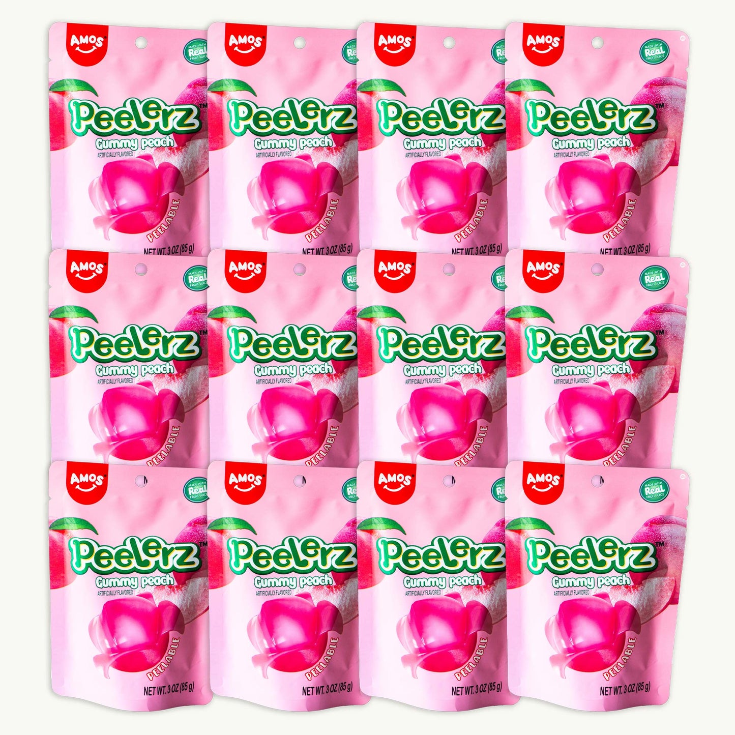 Peelerz Peach Peelable Gummy Candy 3oz