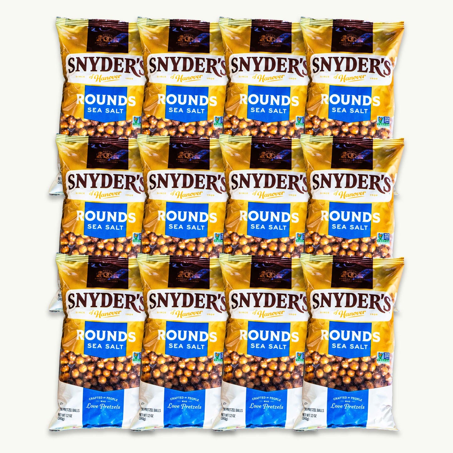 Snyder's Pretzel Sea Salt Rounds 12oz