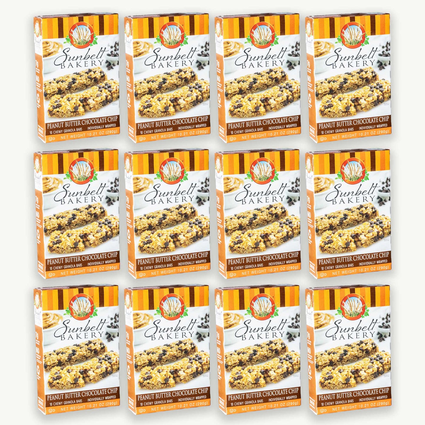 Sunbelt Bakery Peanut Butter Chocolate Chips Granola Bar 10.21oz 10ct