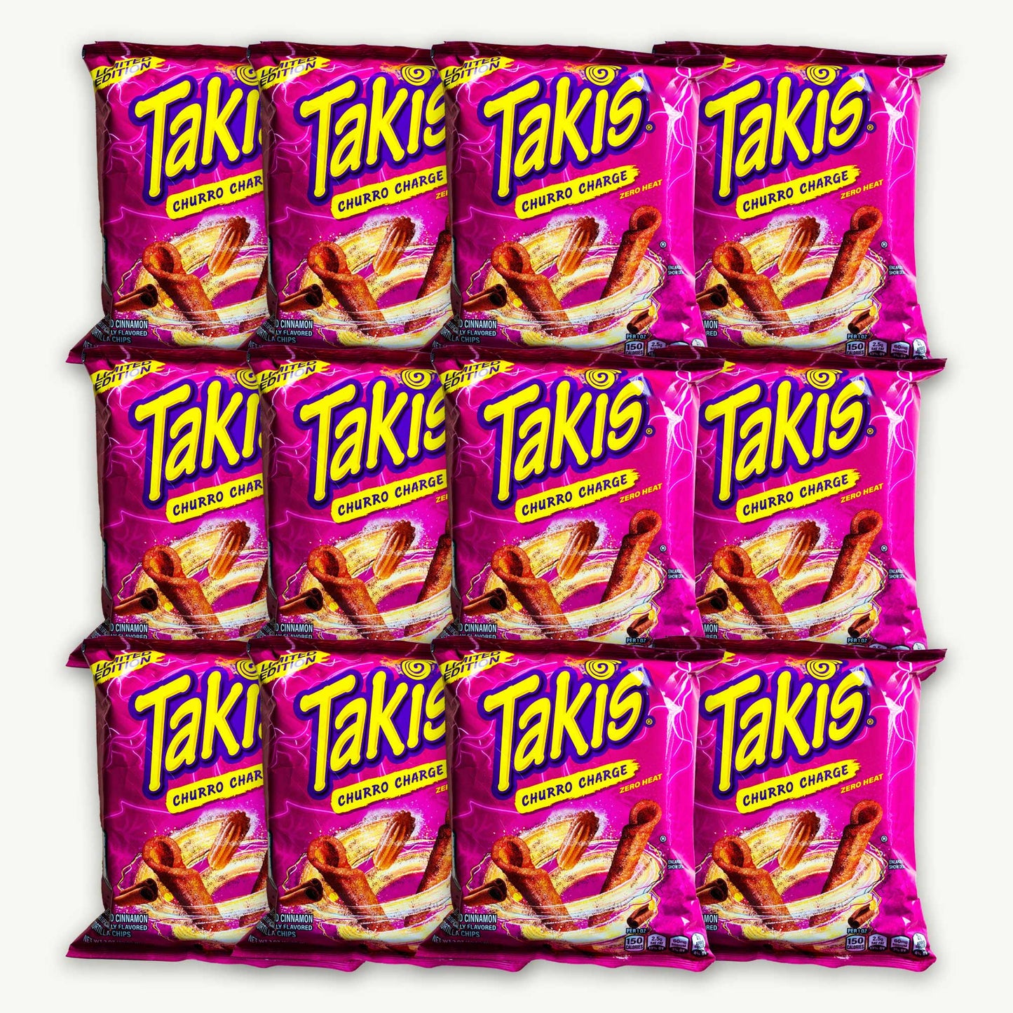 Takis Churro Charge Tortilla Chips Snack Size 3oz