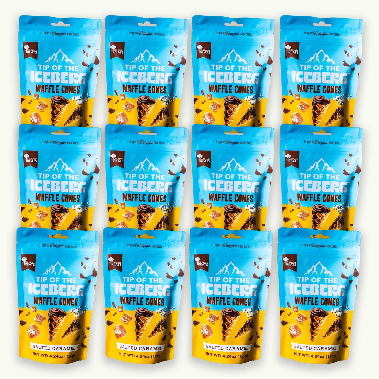 Tip of the Iceberg Salted Caramel Mini Waffle Cones 4.24oz