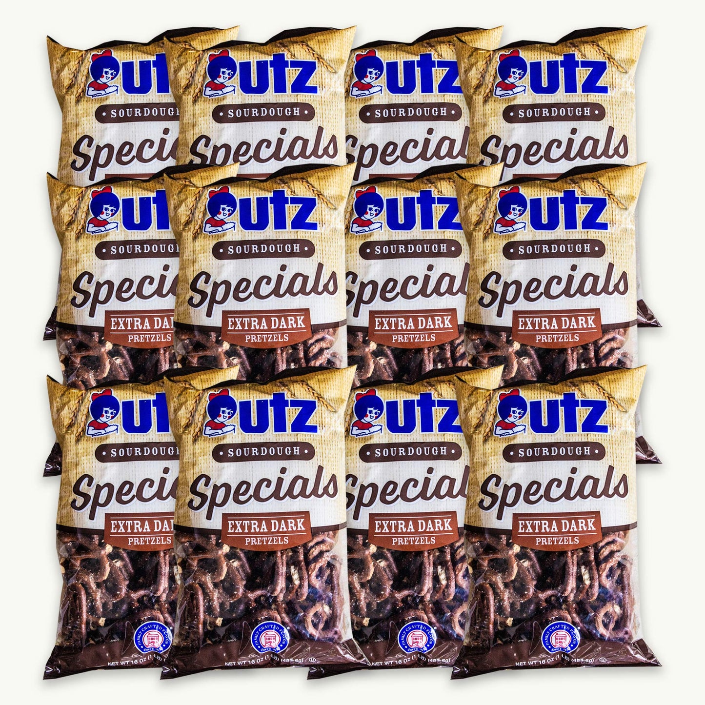Utz Sourdough Specials Extra Dark Pretzels 16oz