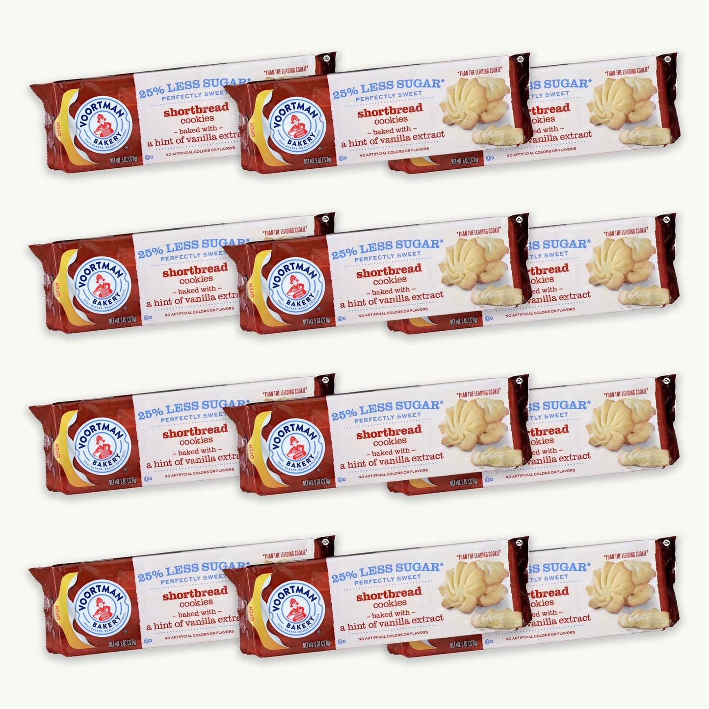 Voortman 25% Less Sugar Shortbread Cookies 8oz