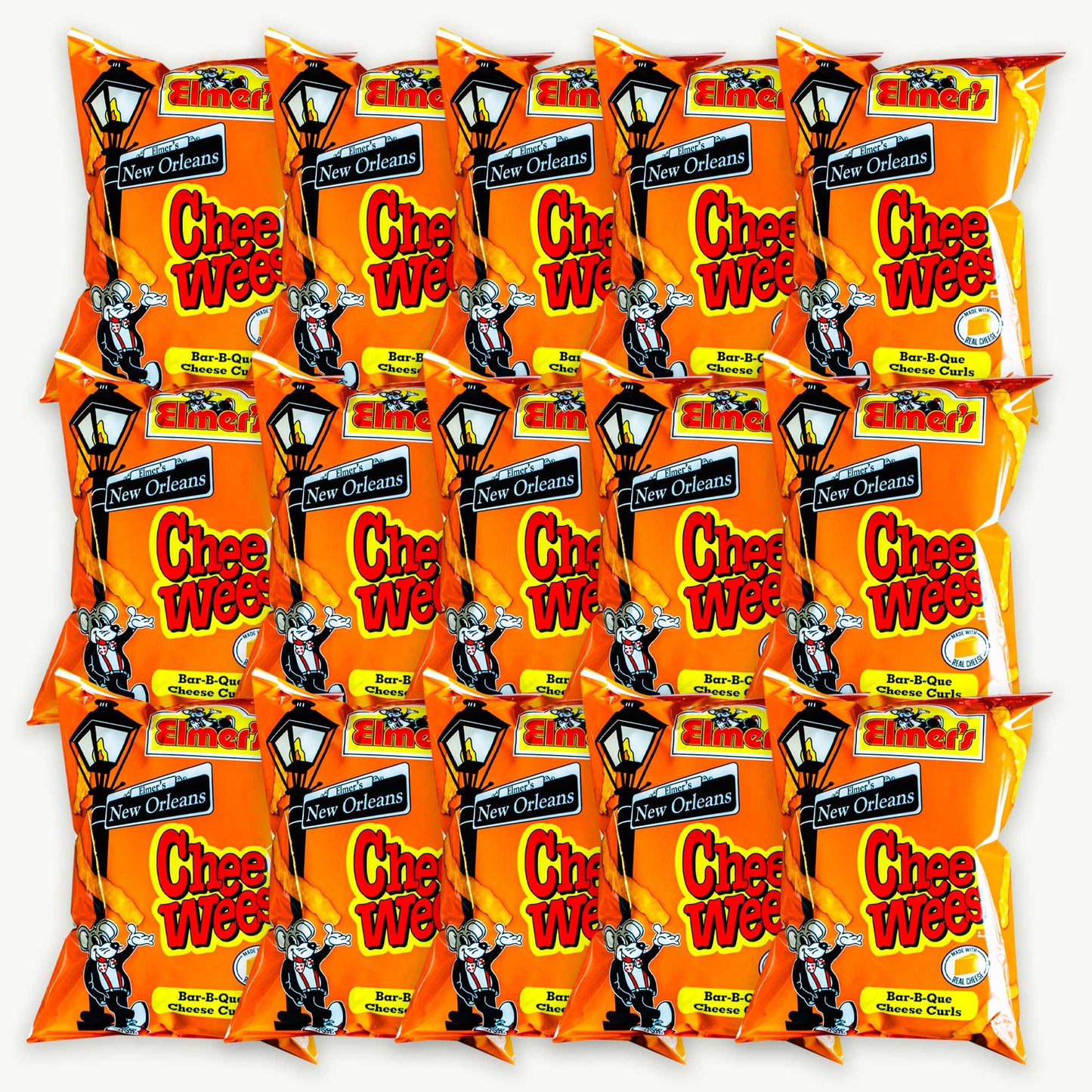Elmer's Chee Wees BBQ Cheese Curls 3oz