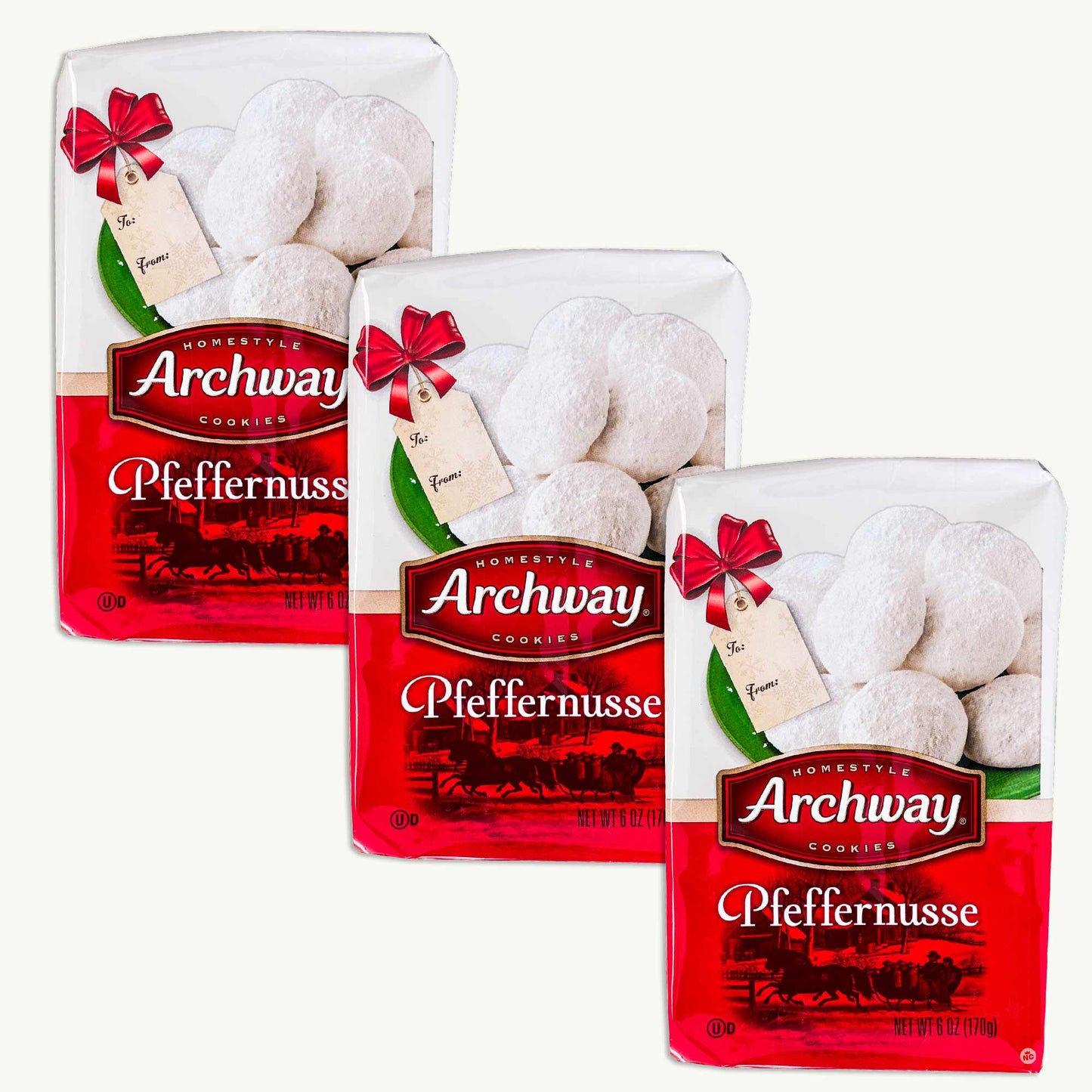 Archway Christmas Holiday Pfeffernusse Cookies 6oz