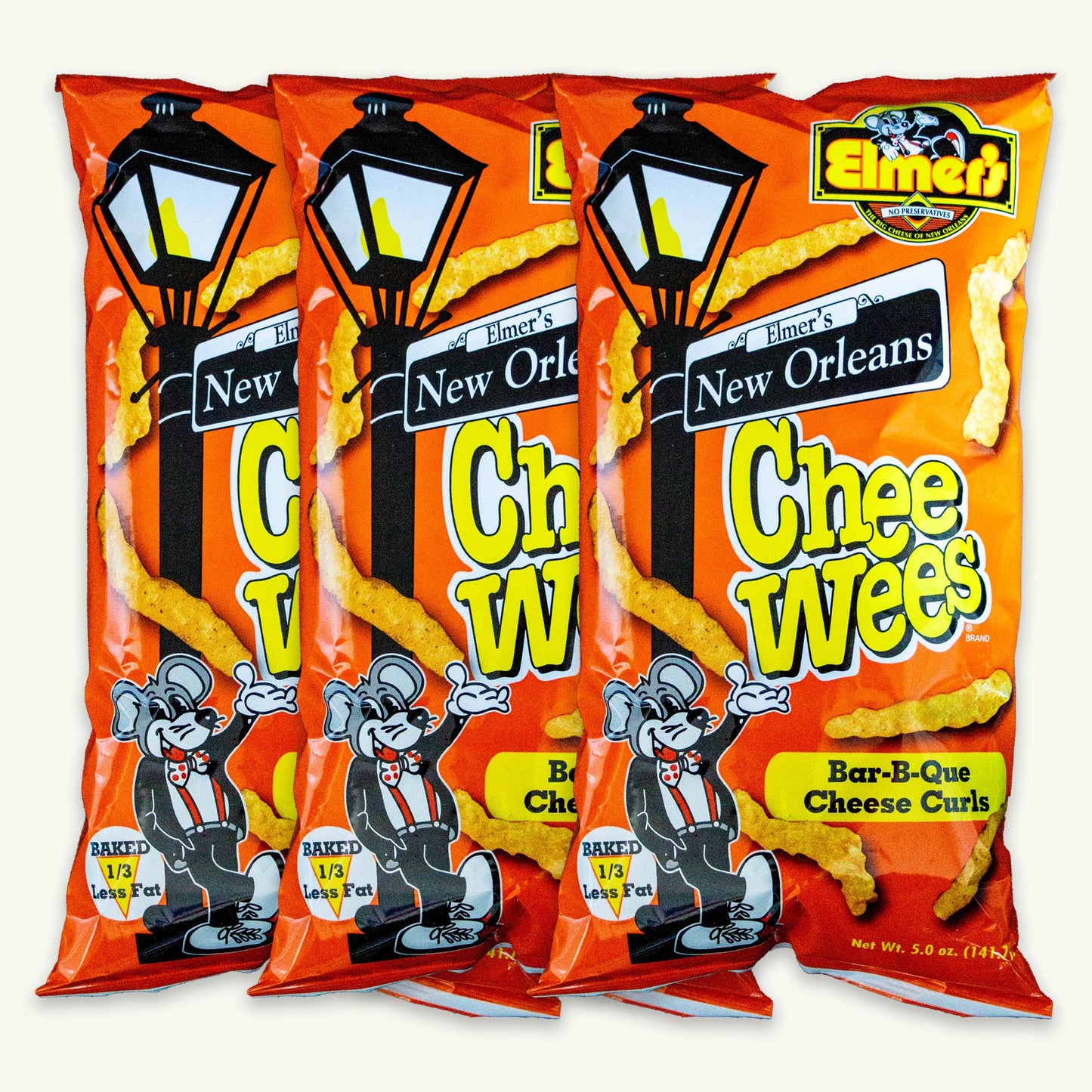 Elmer's Chee Wees BBQ Cheese Curls 5oz